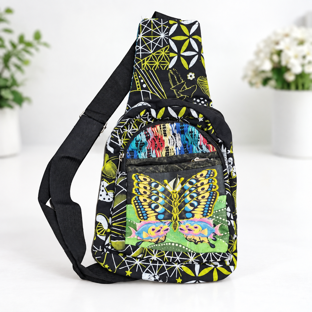Fish Butterfly Side Crossbody Bag