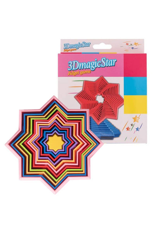 Star Geometric 3D Articulated Fidget Toy