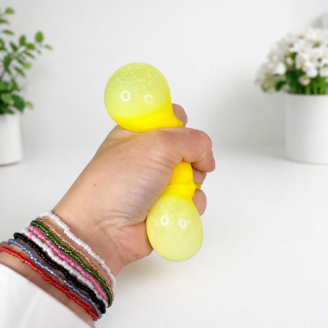 Small Cheese Cube Squishy Toy