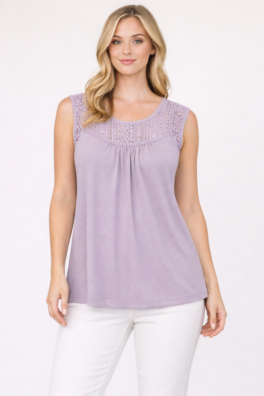 Lace Whisper Knit Top