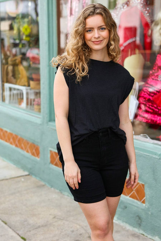 Midnight Muse Cap Sleeve Top