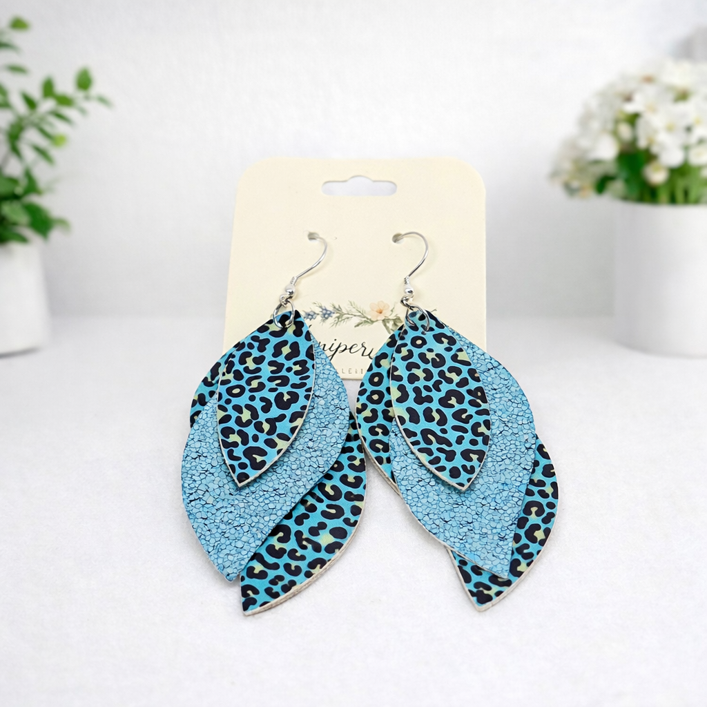 Everyday Luxe Triple Layer Leaf Earrings