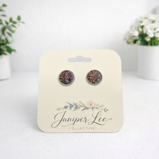 Druzy Stud Earrings