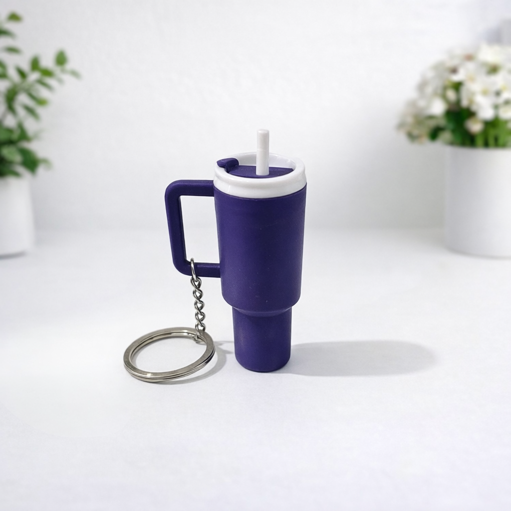 Tumbler Keychain Lip Balm Holder