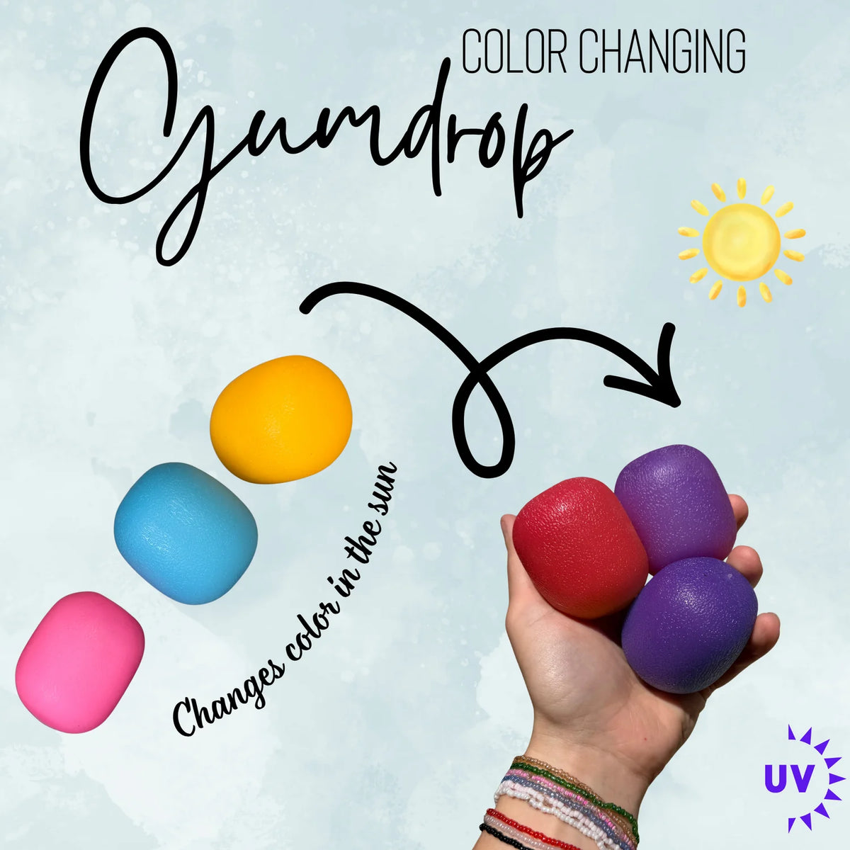 Sunlight Color Changing Gumdrop Squishy