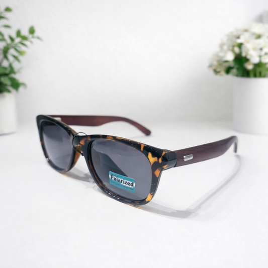Real Bamboo and Rosewood Polarized Sunglasses