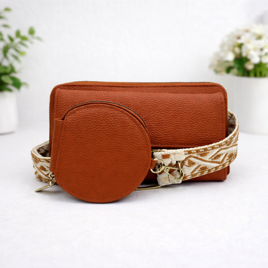 Alice Phone Wallet-Camel