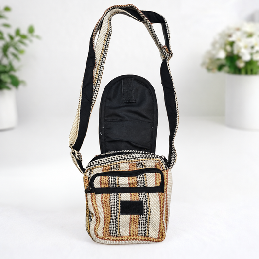 Black and Golden Multi Pocket Camera Bag