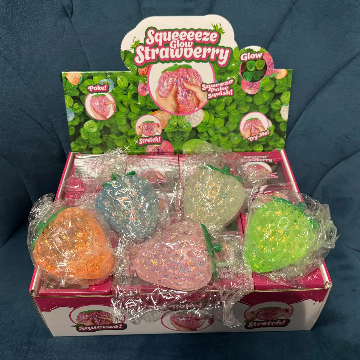 🍓 Glow in the Dark Sugar Squeeze Strawberry