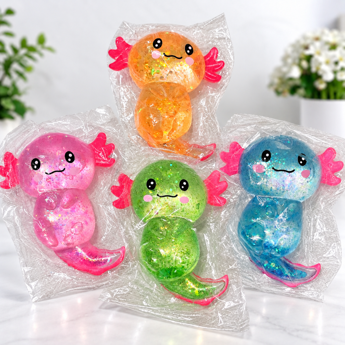 Glitter Sugar Squish Axolotl