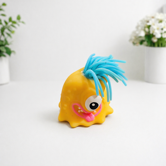 Noodle Hair Monster Squishy Toy 👾