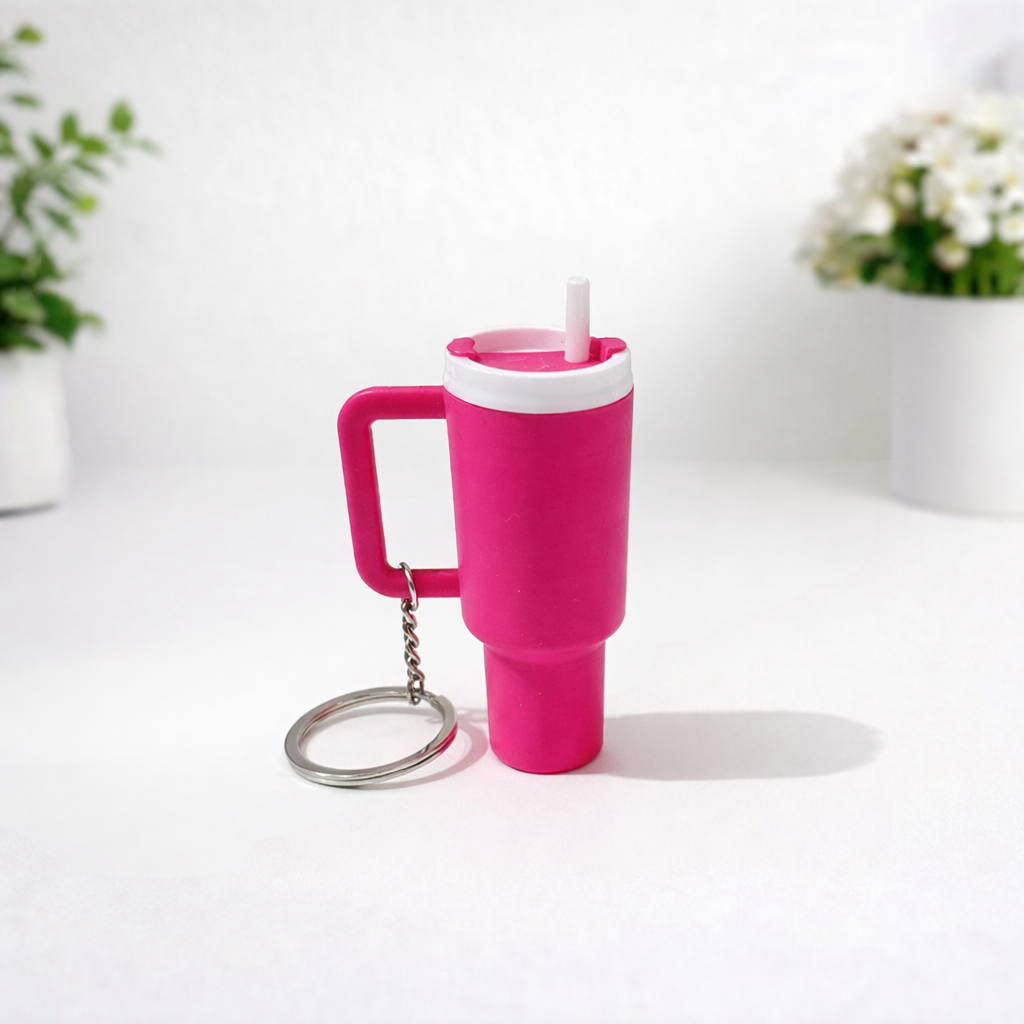 Tumbler Keychain Lip Balm Holder