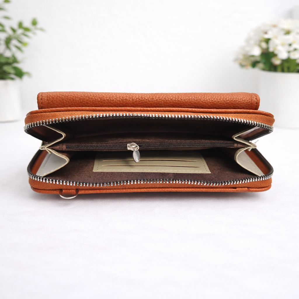 Alice Phone Wallet-Camel