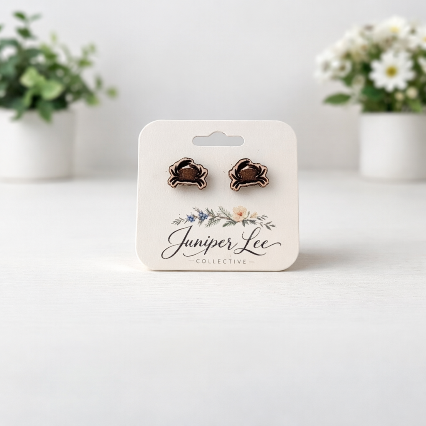 Wooden Stud Earrings