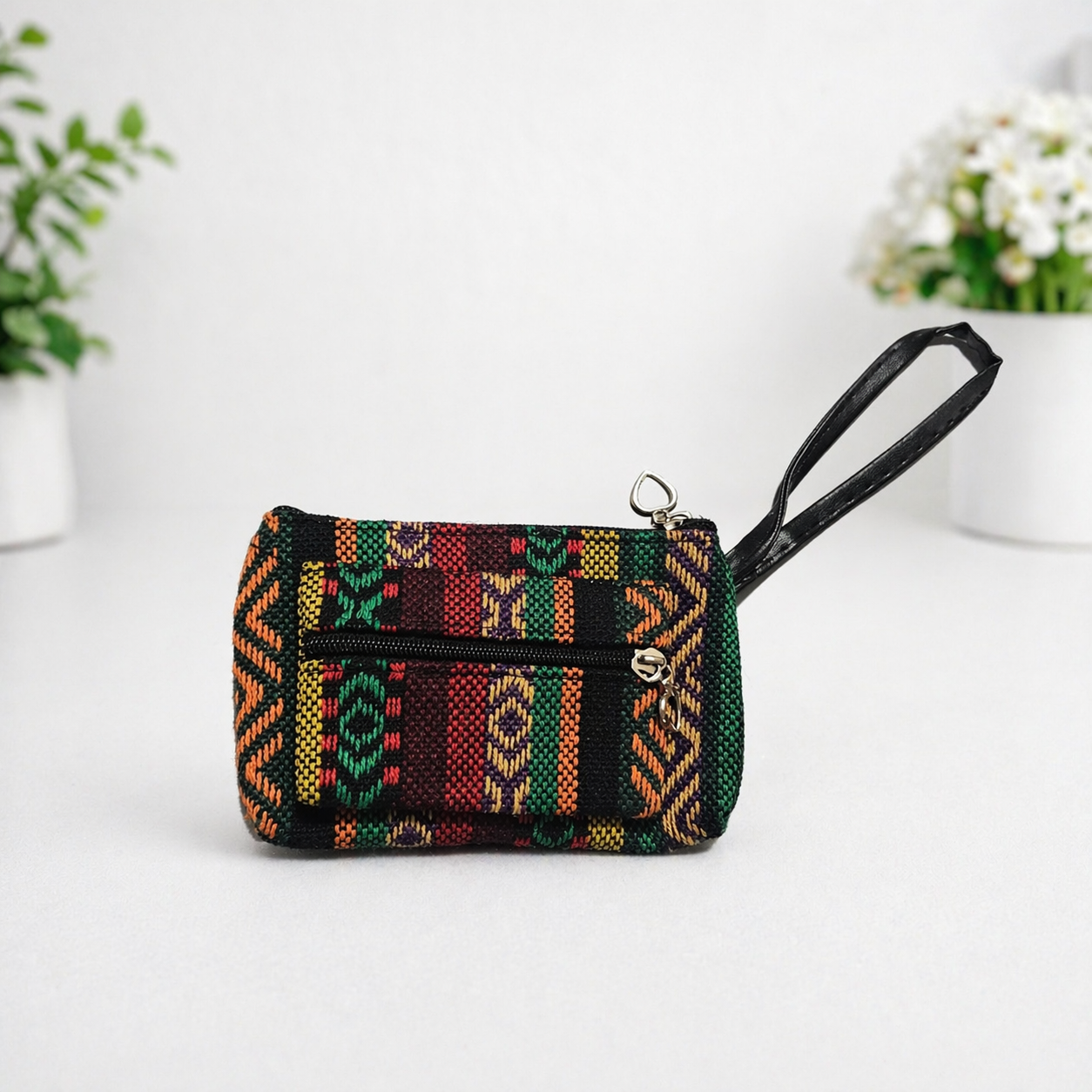 Boho Double Zipper Coin Purse