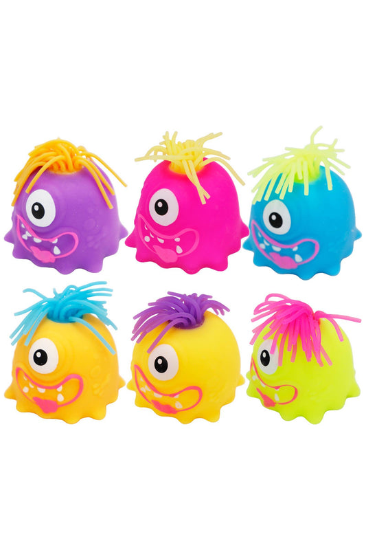 Noodle Hair Monster Squishy Toy 👾