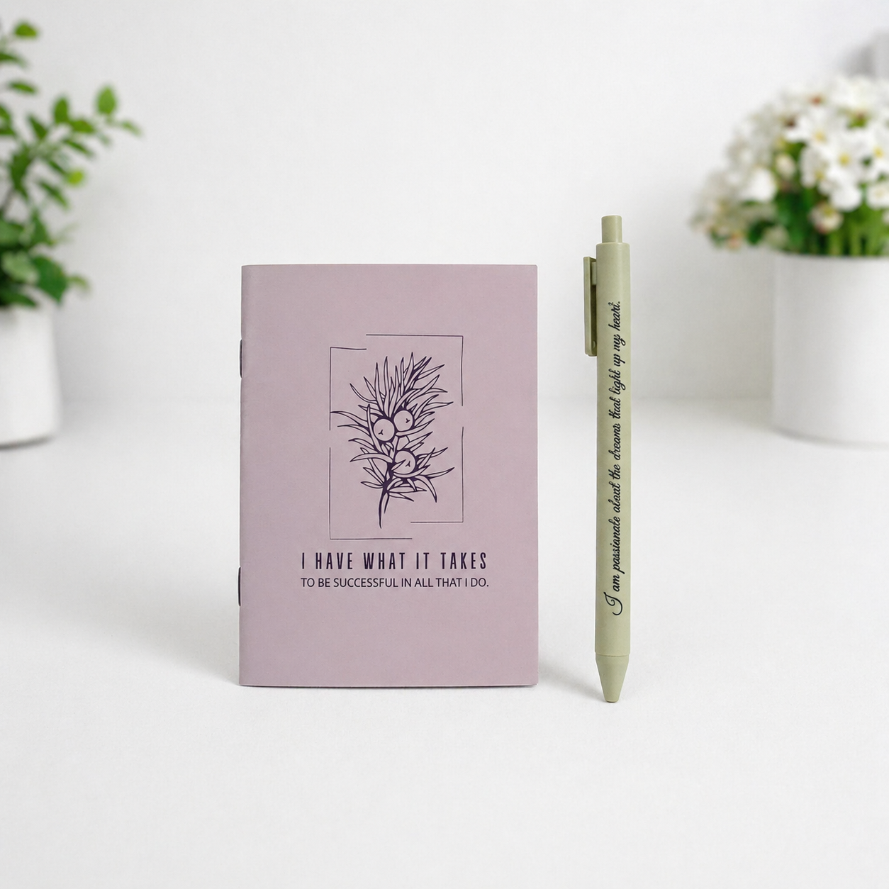 Positive Affirmation Notebook & Pen Set