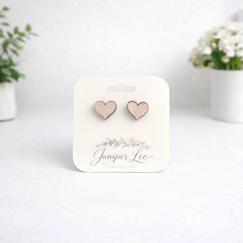 Wooden Stud Earrings