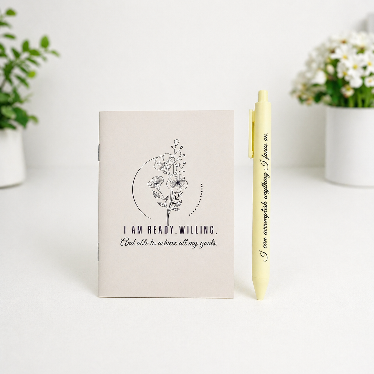 Positive Affirmation Notebook & Pen Set