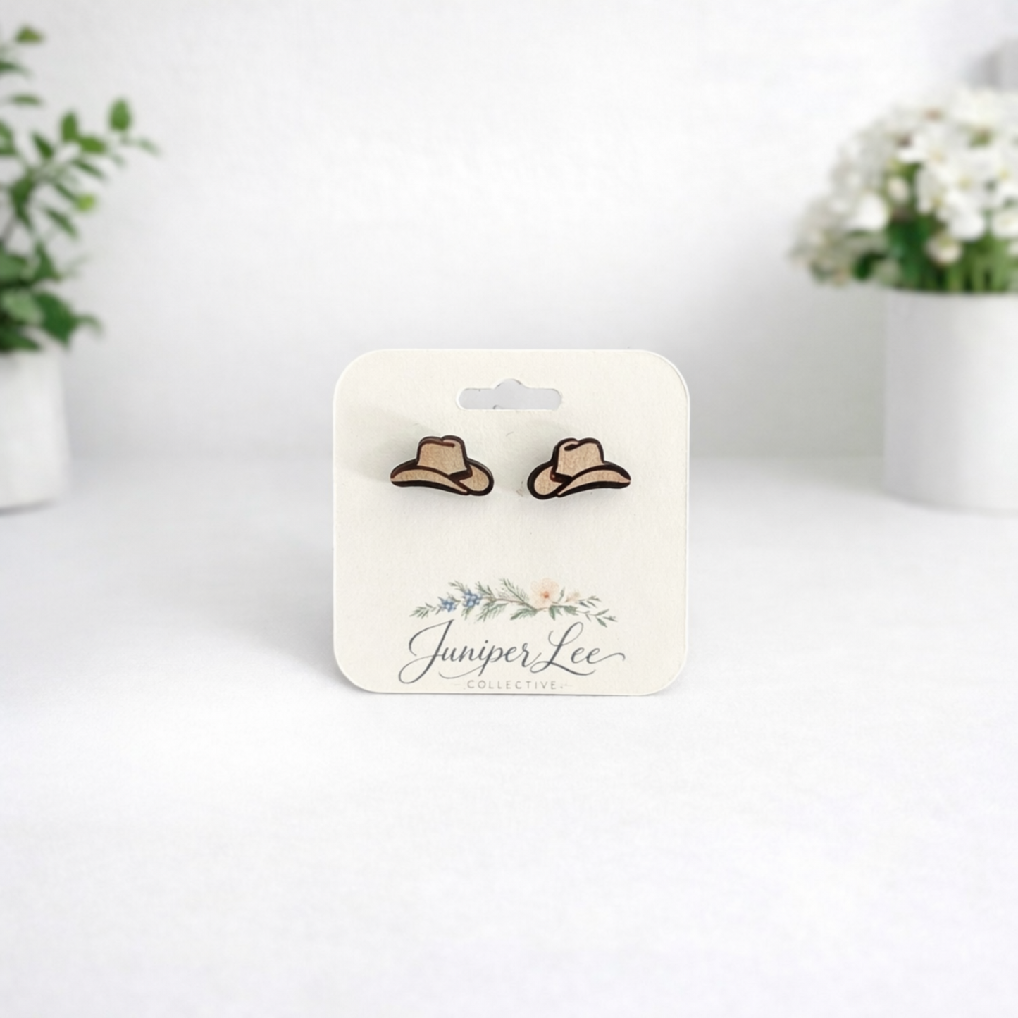 Wooden Stud Earrings
