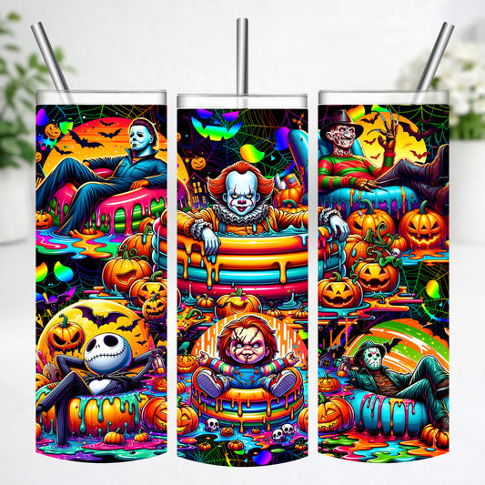 Slasher Splash Halloween Tumbler
