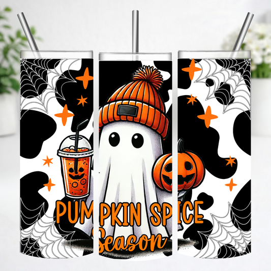 Pumpkin Spice Season Ghost Tumbler