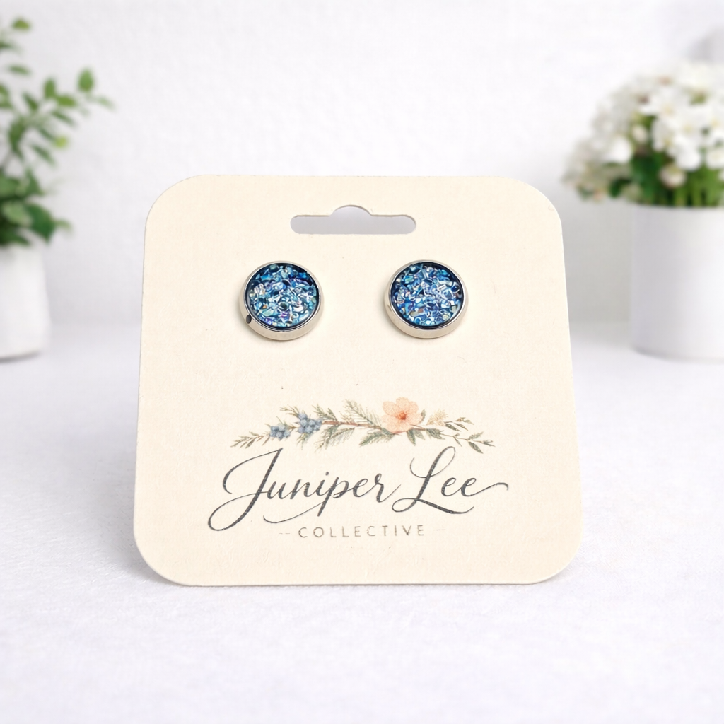 Druzy Stud Earrings