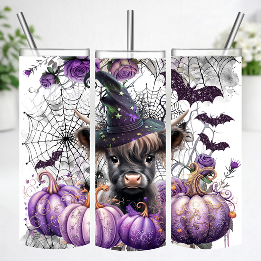Witchy Highland Cow Tumbler