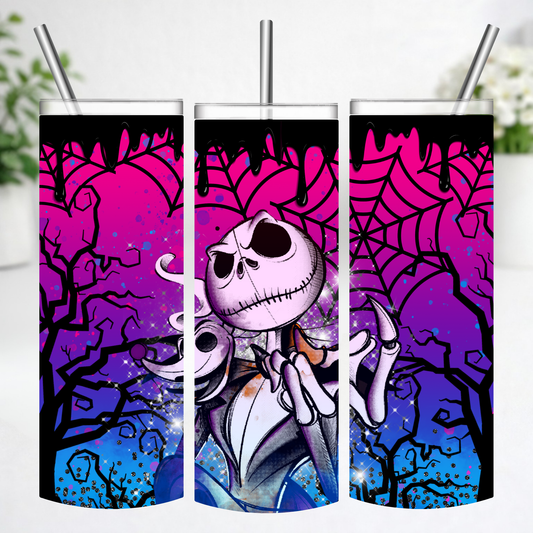 Spooky Skeleton Halloween Tumbler