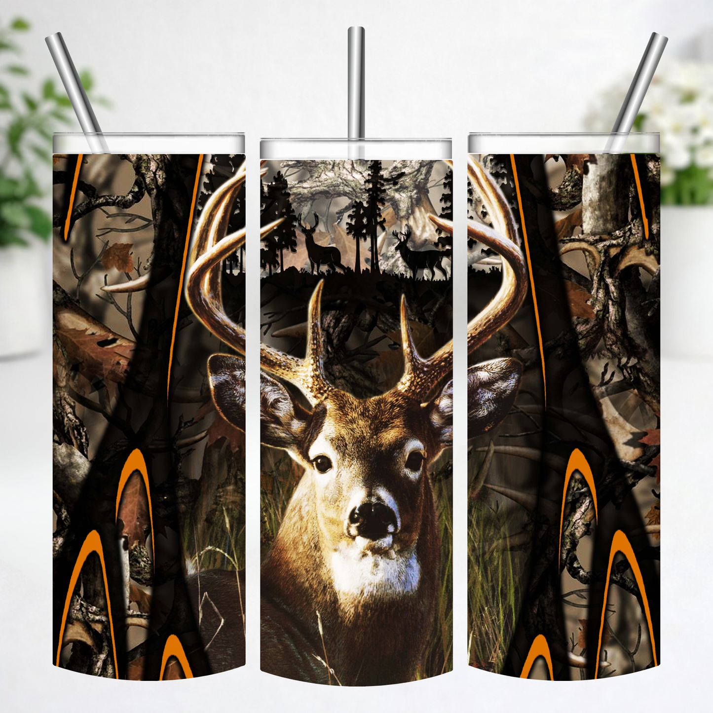 Woodland Buck Camo Tumbler
