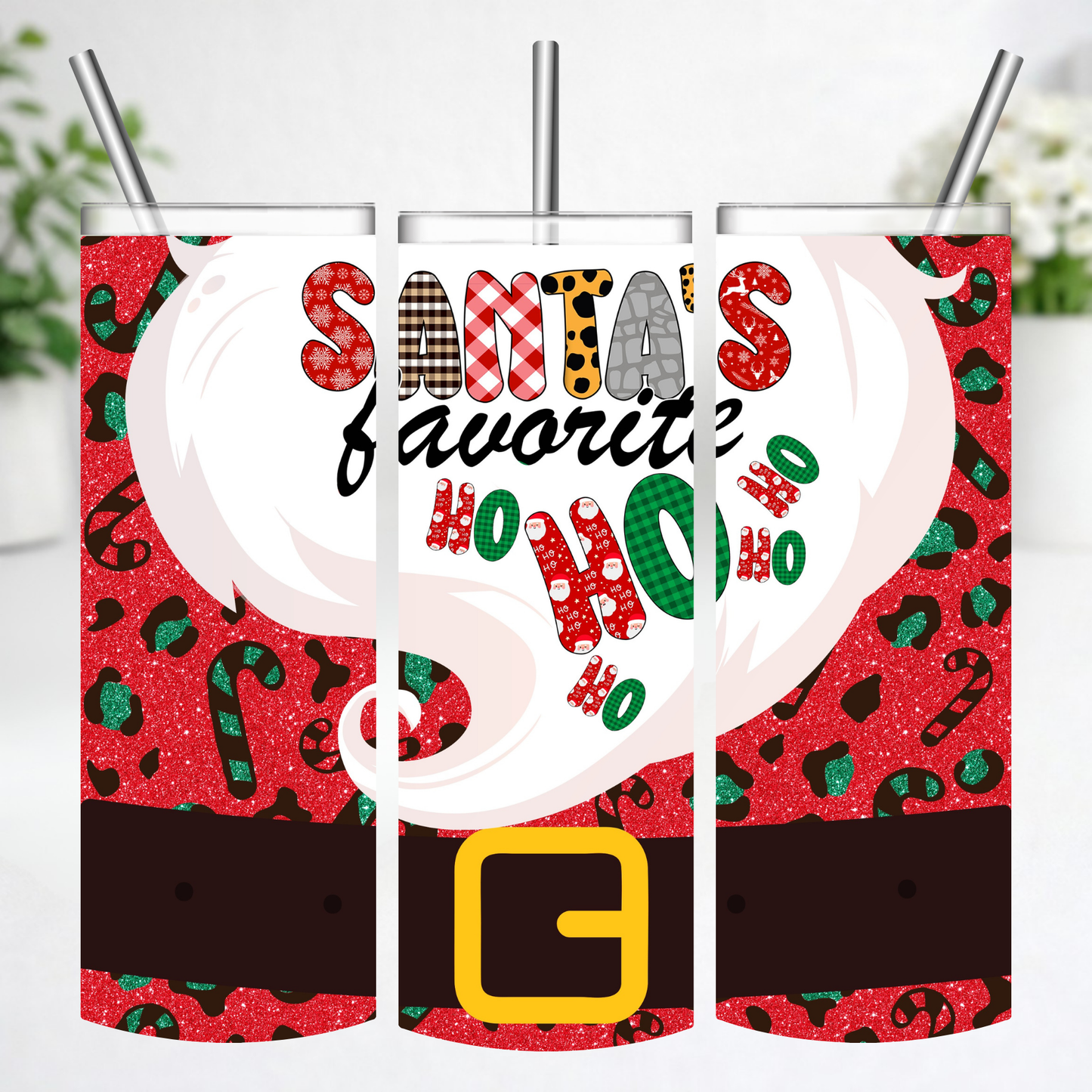 Santa’s Favorite Ho Ho Ho Tumbler
