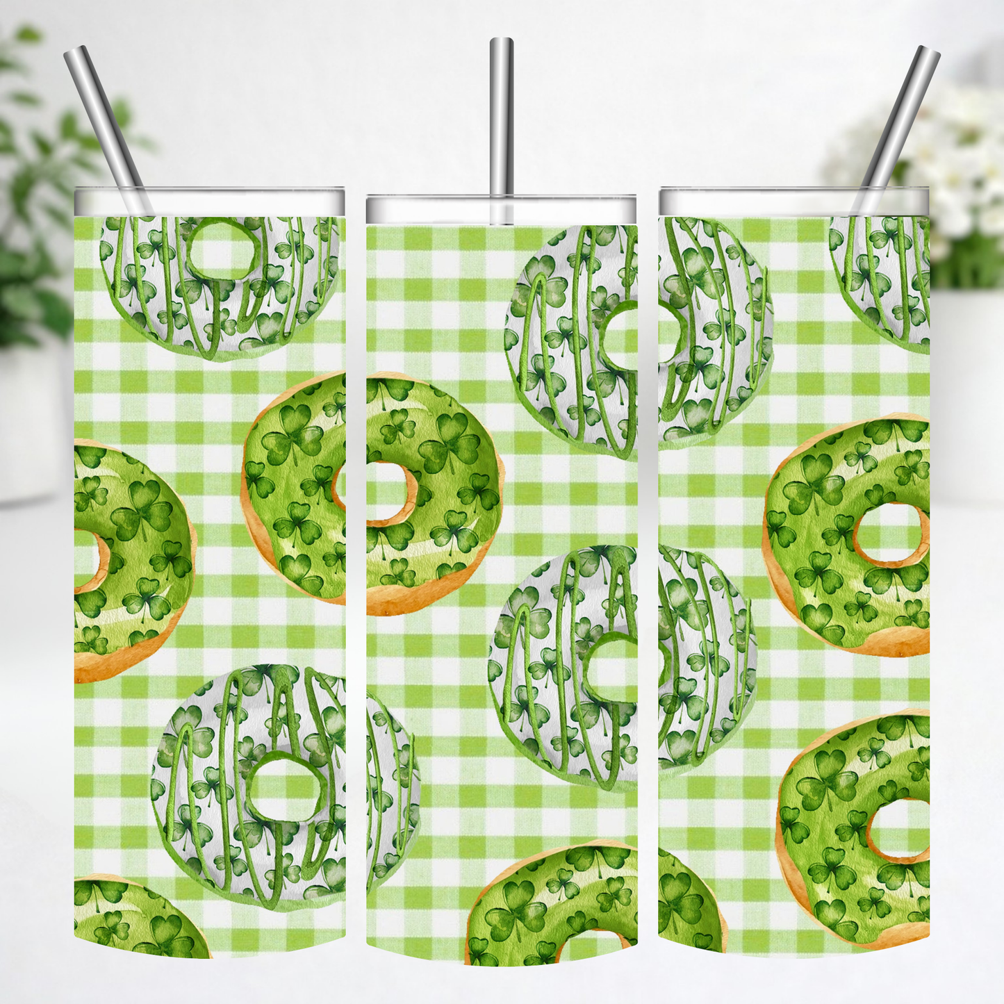 Lucky Clover Donut Tumbler