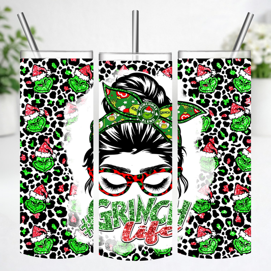 Holiday Sass Leopard Christmas Tumbler