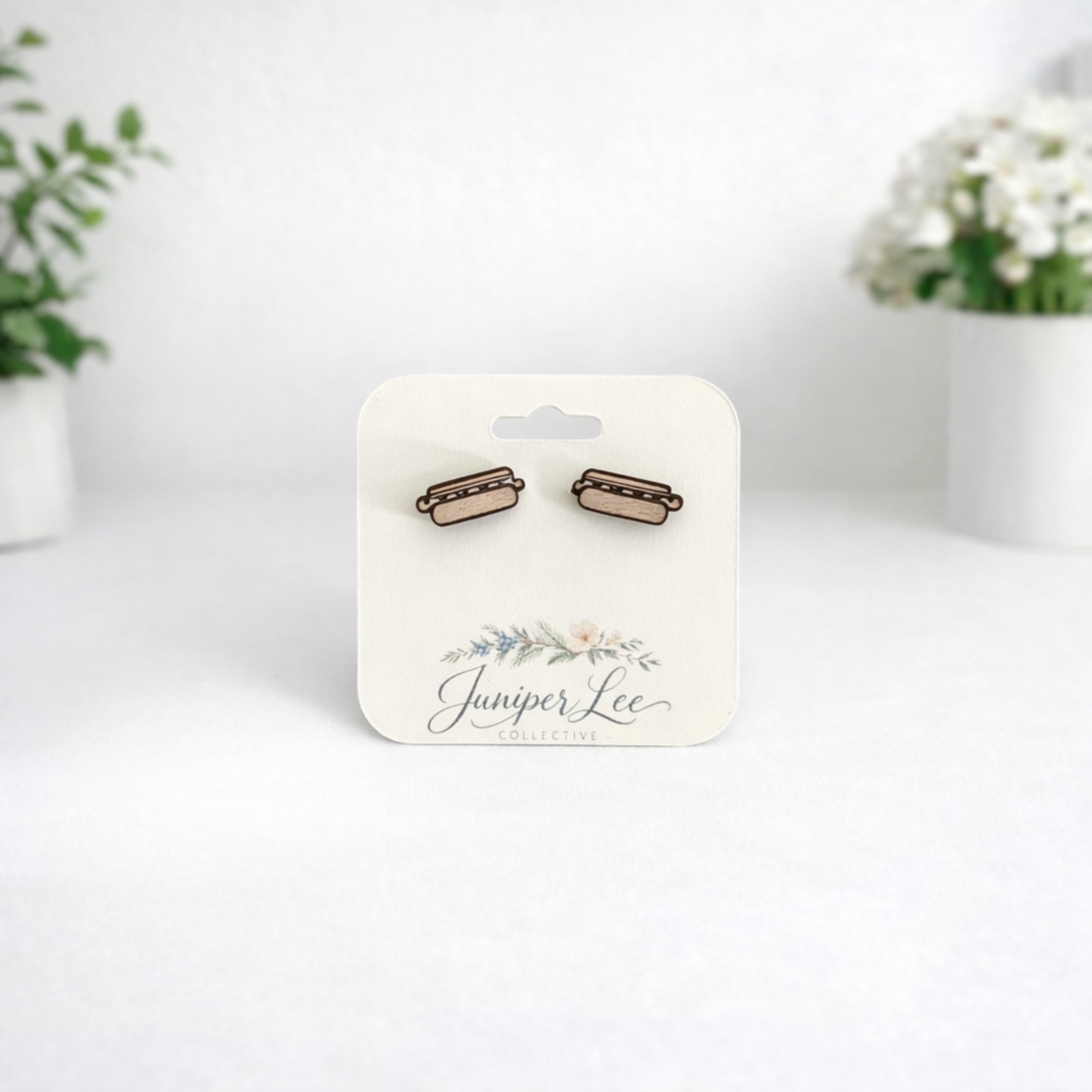 Wooden Stud Earrings
