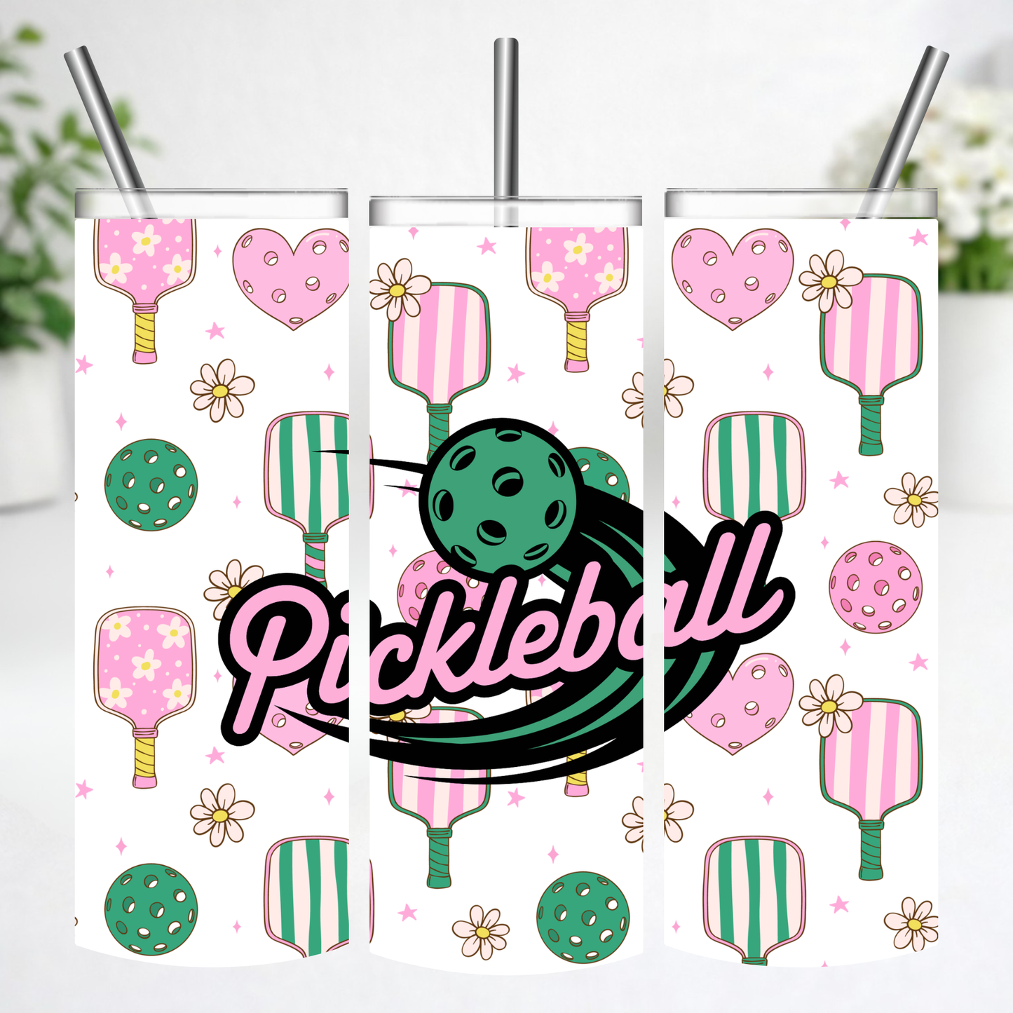 Pretty in Pickleball Tumbler
