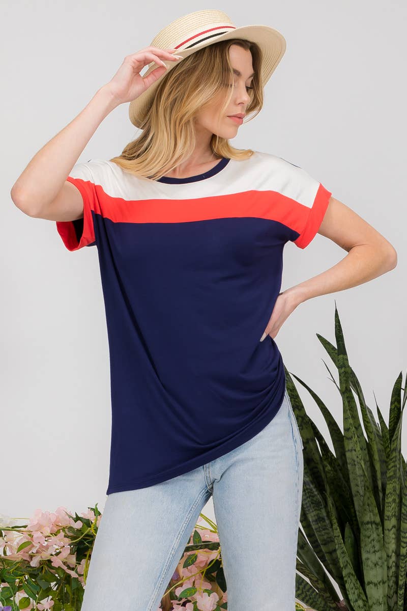 Harbor Stripe Relaxed Tee