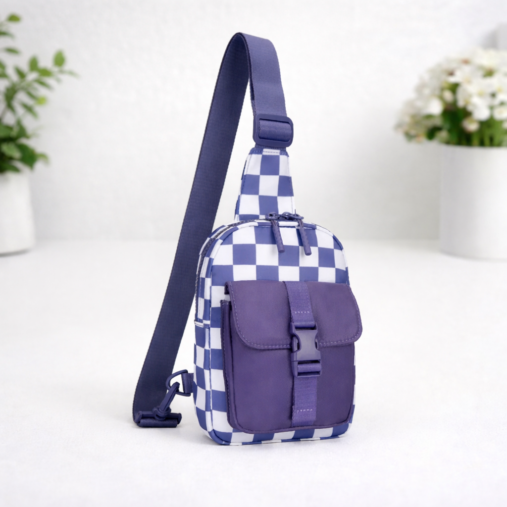 Checkered Everyday Sling Bag