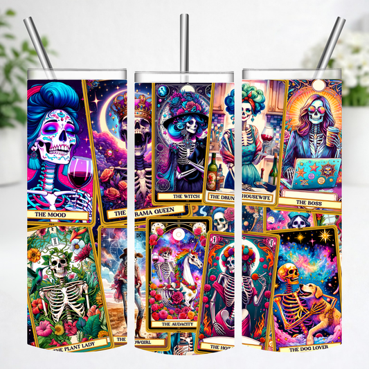 Mystic Skeleton Tarot Tumbler