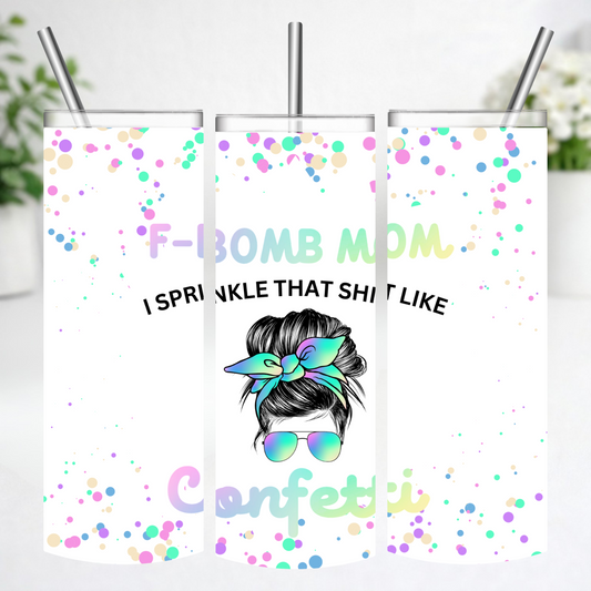 Confetti Chaos Mom Tumbler
