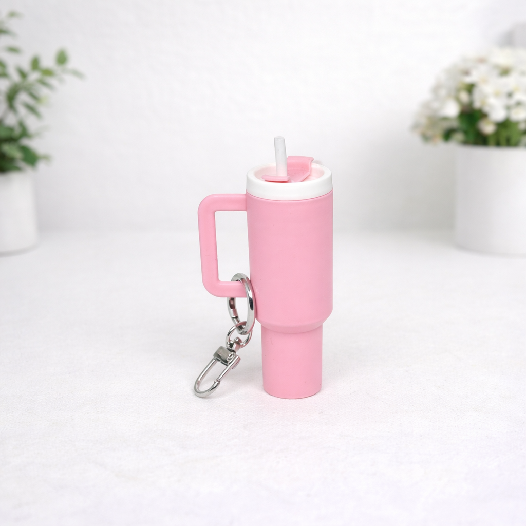 Tumbler Keychain Lip Balm Holder