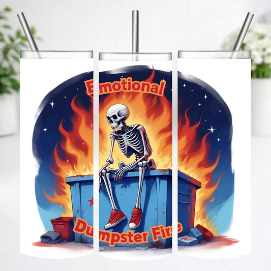 Emotional Dumpster Fire Tumbler