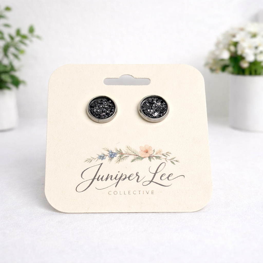 Druzy Stud Earrings