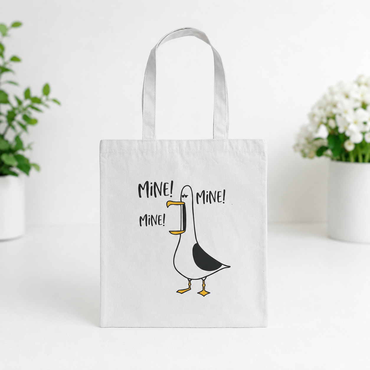 Mine Mine Seagull Tote Bag