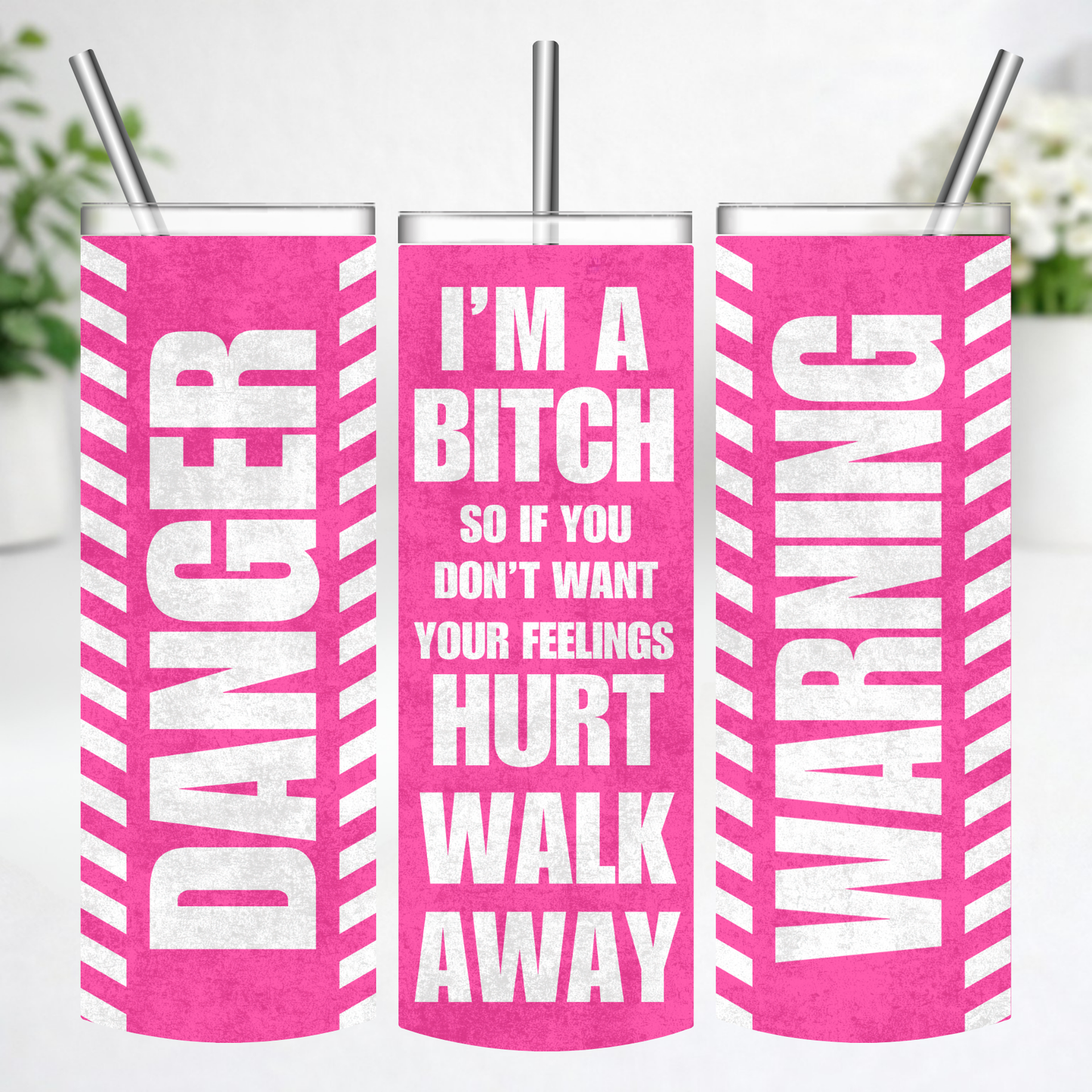 Danger Walk Away Tumbler