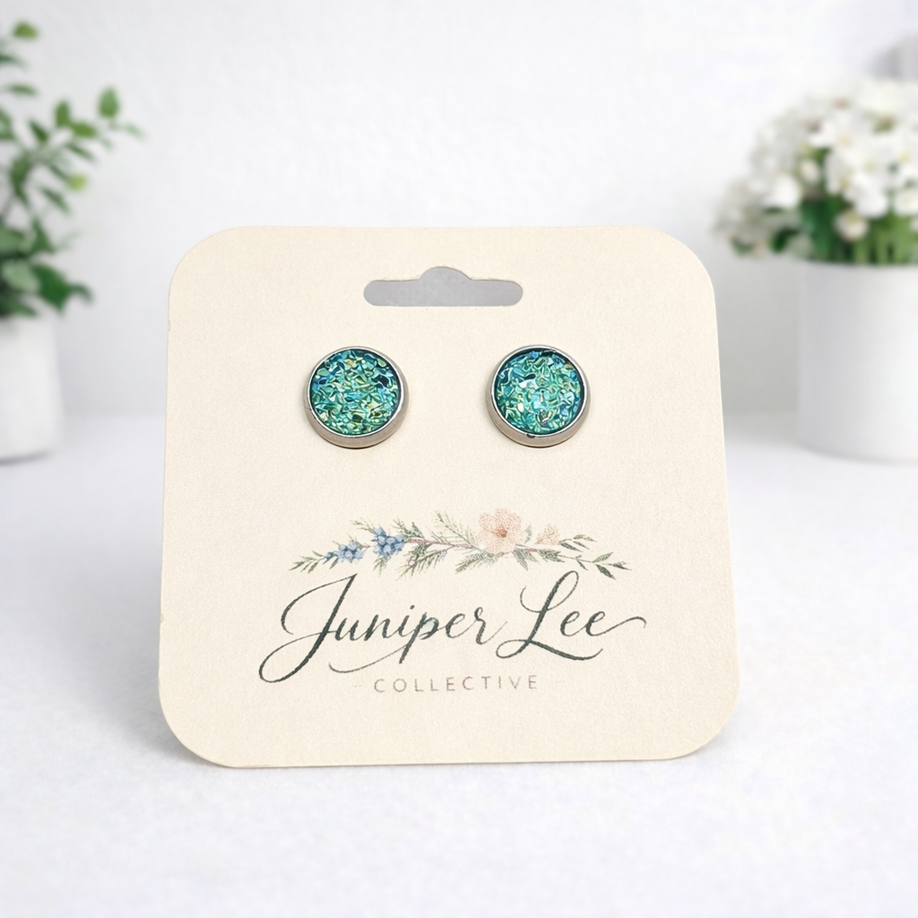 Druzy Stud Earrings