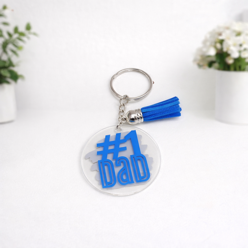 Statement Acrylic Tassel Keychain