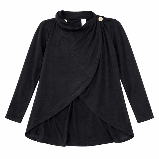 Effortless Drape Button Cardigan