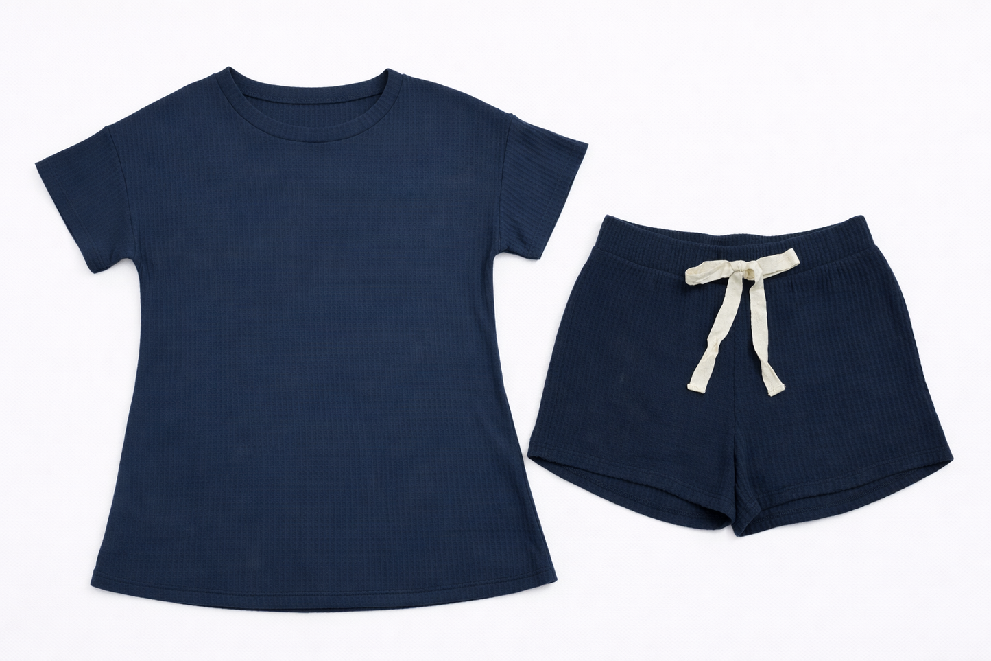 Cloud Nine Waffle Knit Short Set