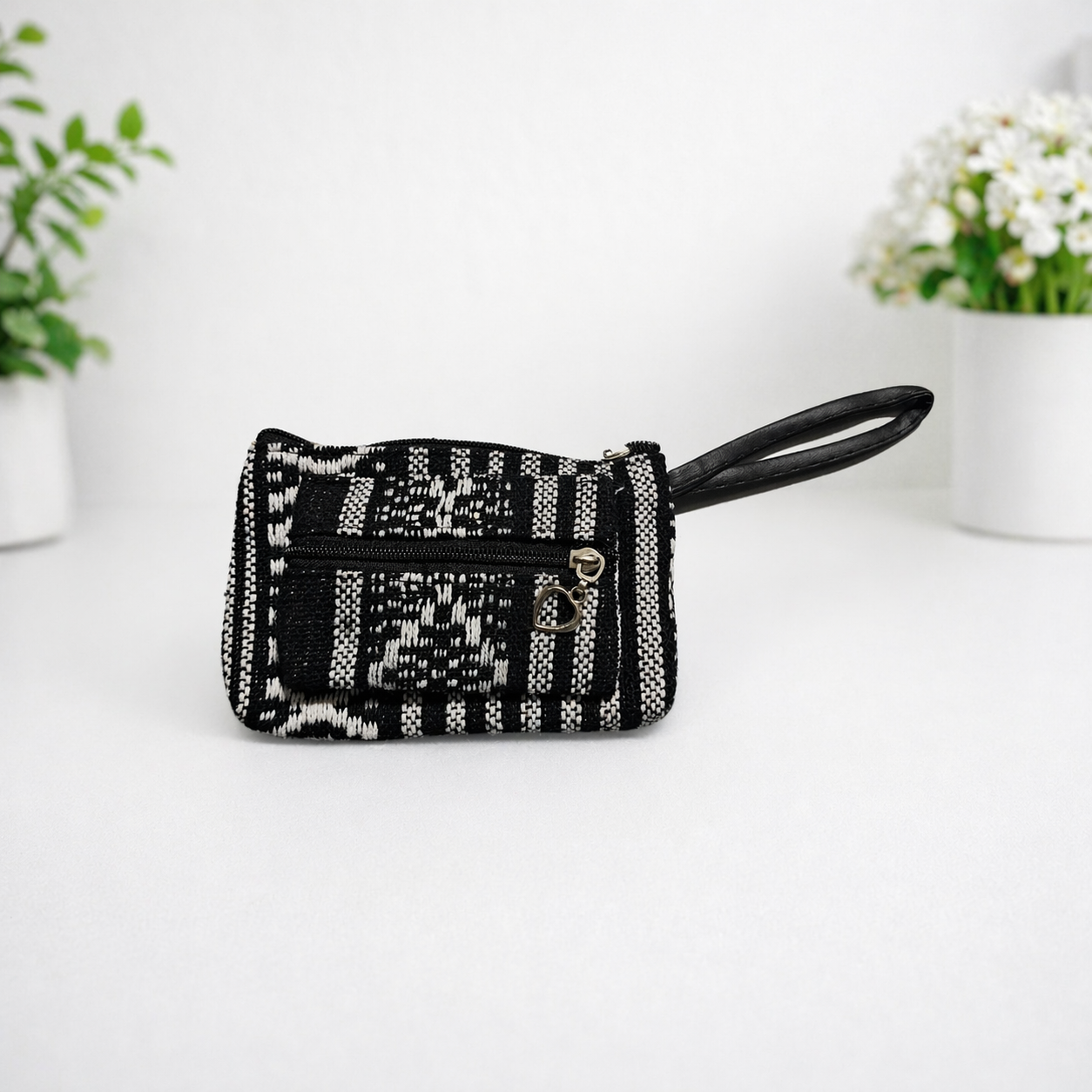 Boho Double Zipper Coin Purse