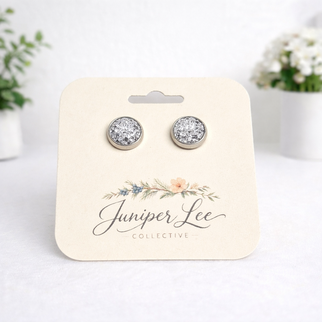 Druzy Stud Earrings